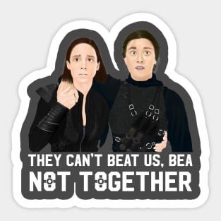 They Can't Beat Us (White Text) Sticker